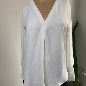 Ann Taylor classy cream color blouse size xs petite